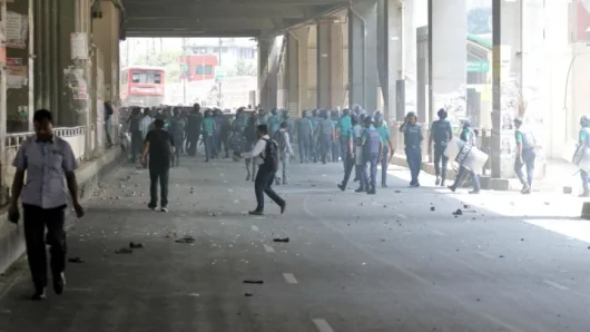 Garment Workers Clash with Police Over Unpaid Wages, Dozens Injured